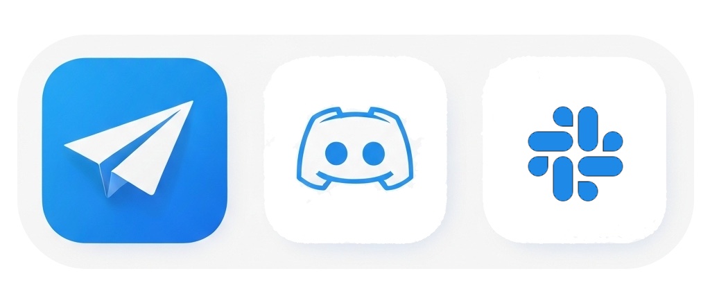 Telegram, Discord, Slack